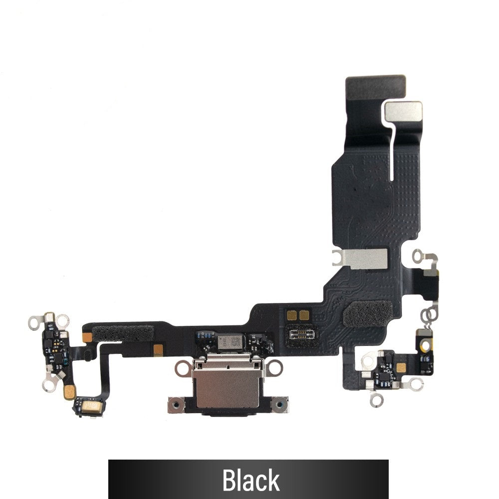 Charging Port for iPhone 15 (Purple)-Black Charging Port for iPhone 15 (Purple)-Black